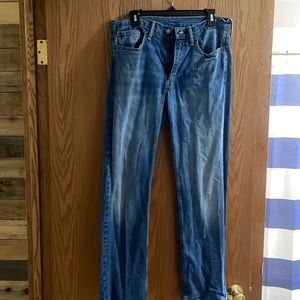 Men’s Levi 514 Light Wash Jean Denim